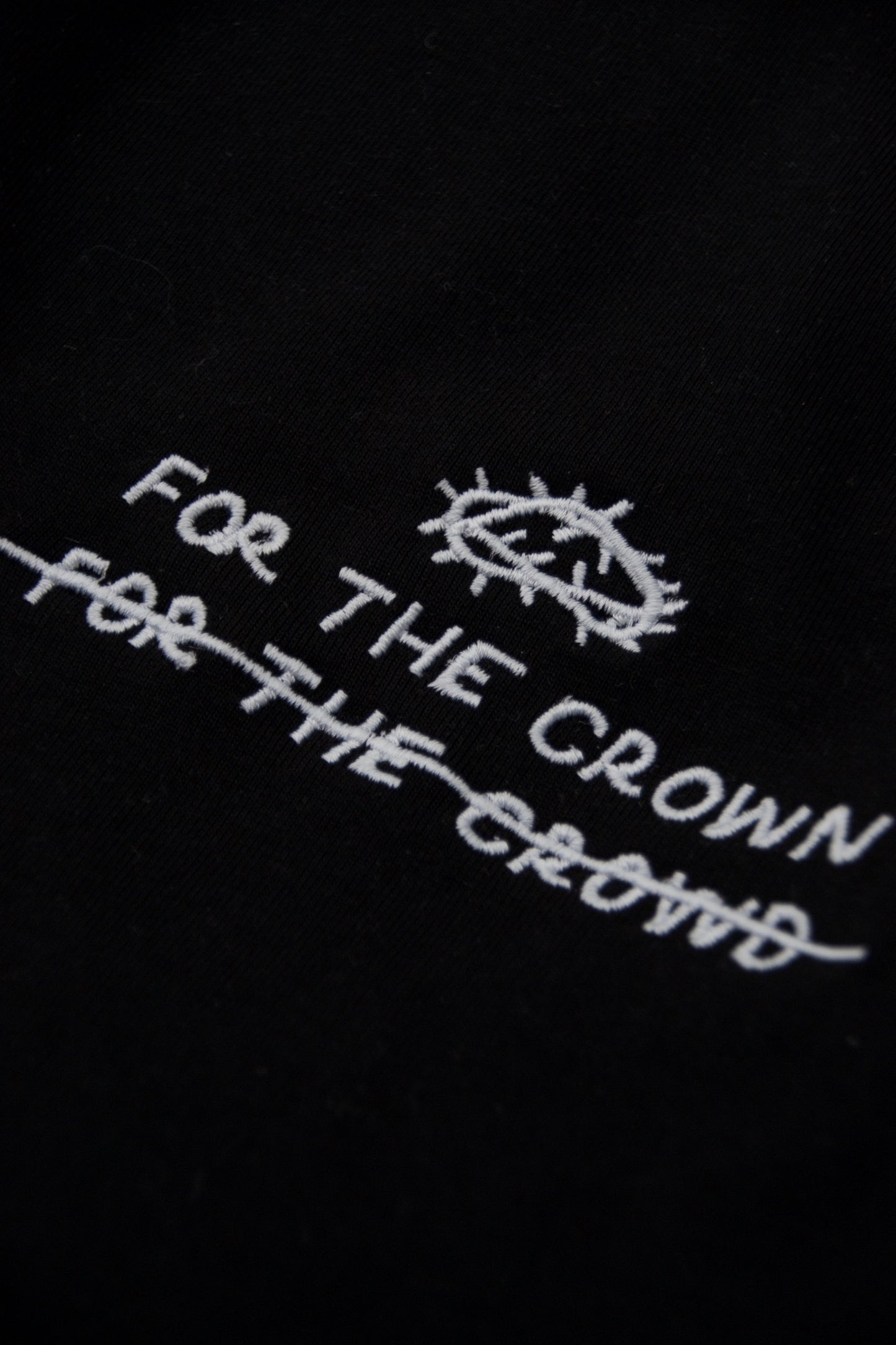 For The Crown Unisex Boxy Fit Embroidered Tee – Premium Cotton