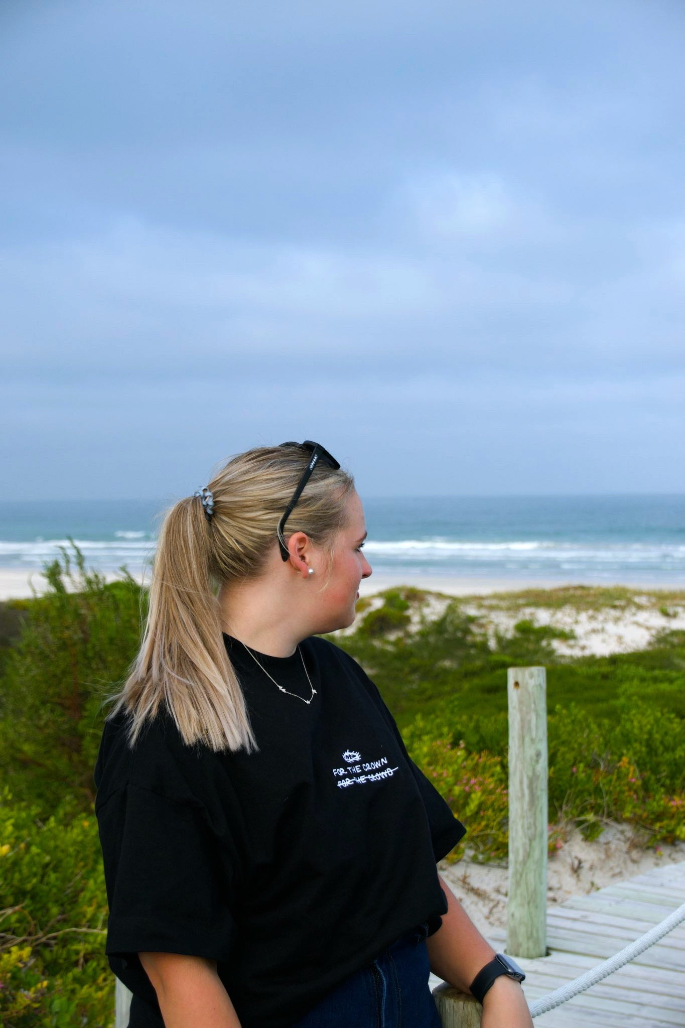 For The Crown Unisex Boxy Fit Embroidered Tee – Premium Cotton